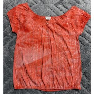 Lavish Top Vintage Sequins Space Dyed Made in the USA Medium